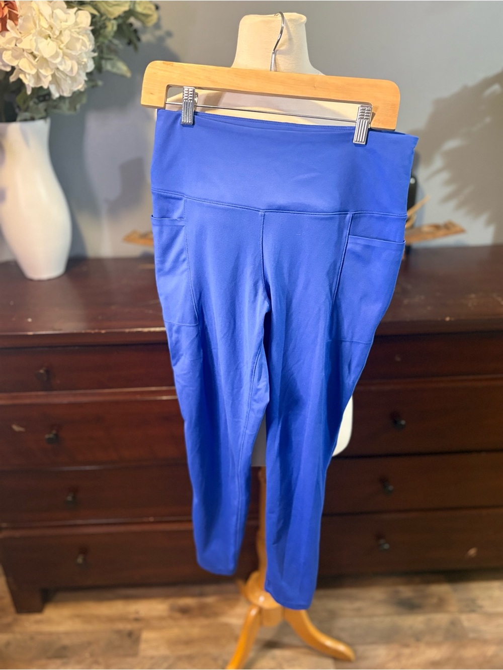 Danskin Royal Blue High-Waist Performance Leggings with Side Pockets